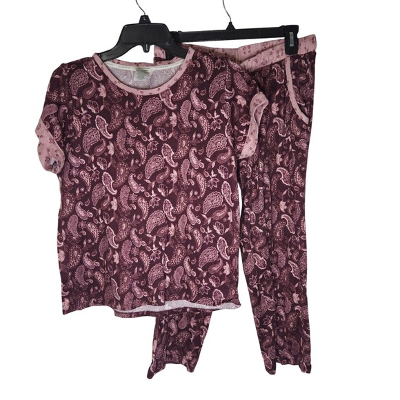 Lucky Brand Other - Lucky Brand Paisley Print Pajama Set Women's Size S Top Pants Lounge Sleepwear